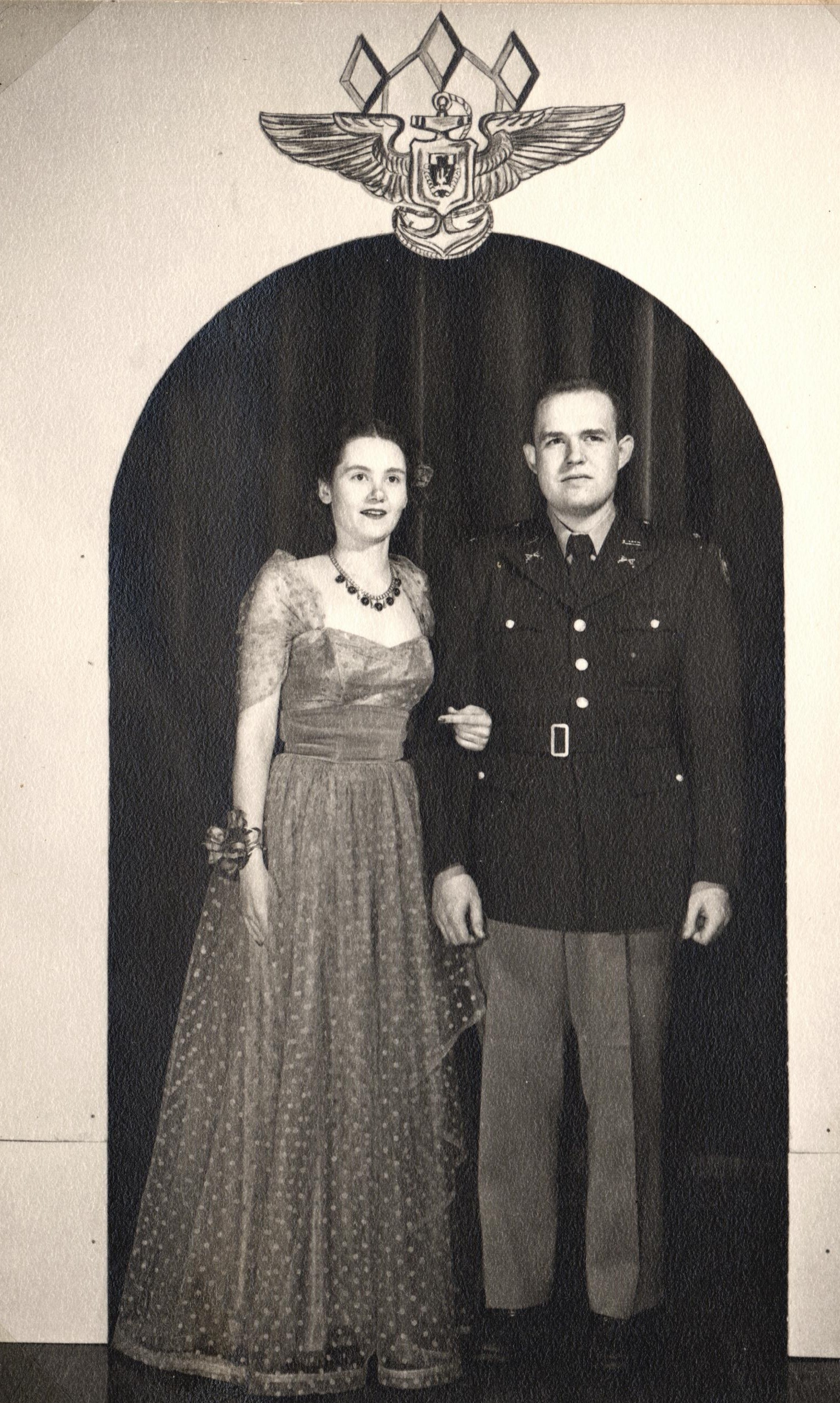 Ar dzīvesbiedru Eduardu Vallenu. 20.gs. 50.gadi